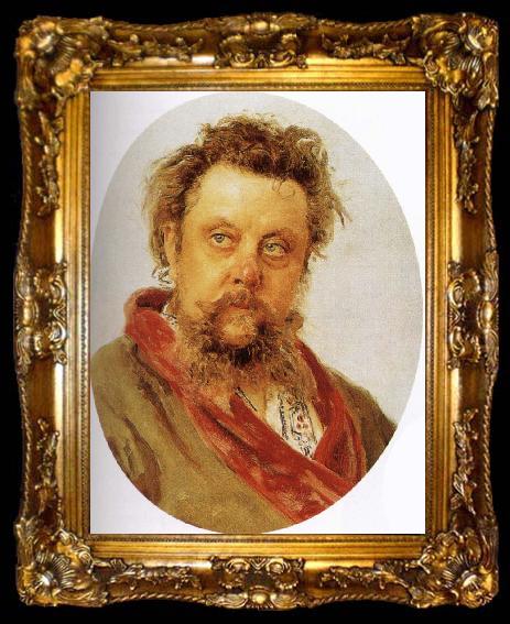 framed  nikolay gogol painted in the year of his death by llya repin, ta009-2